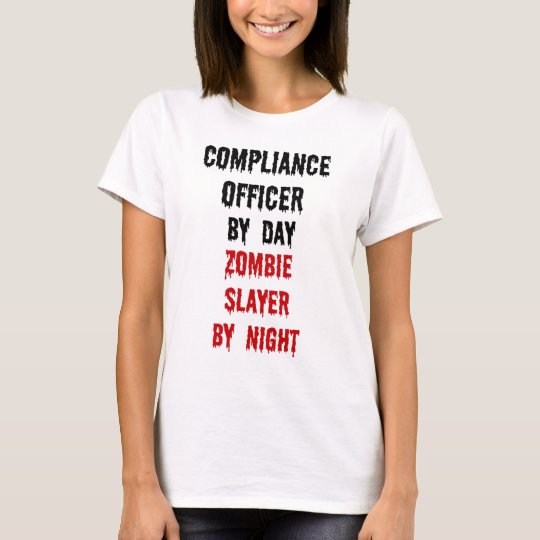Camiseta Asesino del zombi del oficial de la conformidad