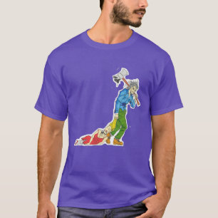Camiseta Asesino en serie con hacha y mujer