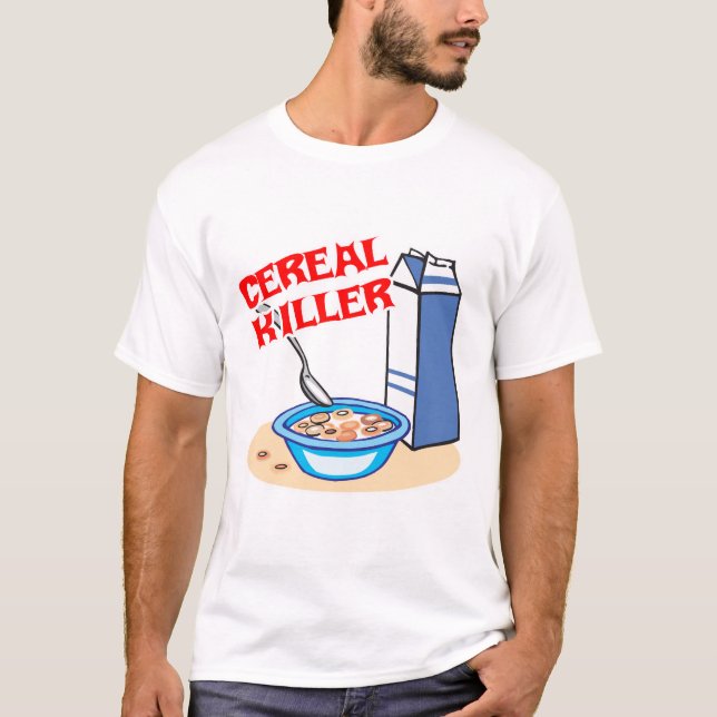 Camiseta asesino en serie de cereales (Anverso)