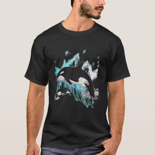 Camiseta Asesino Océano ballena Swim Guay Animal Creature O