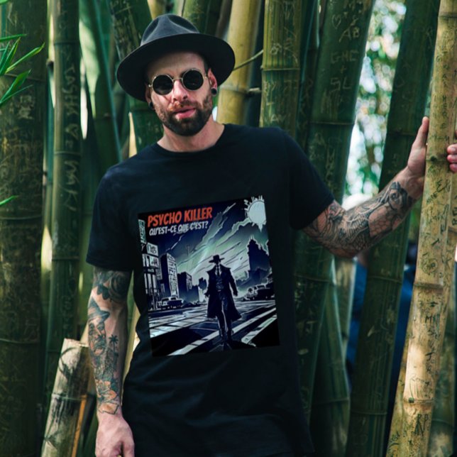 Camiseta Asesino Psicográfico - ¿Qué es lo que es? (Talking Heads - Psycho Killer)