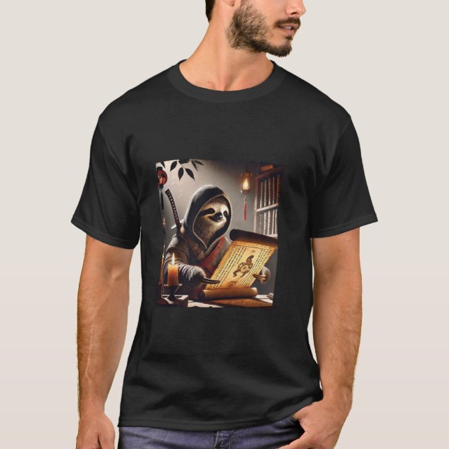 Camiseta Asesino Samurái Perezoso (Anverso)