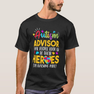 Camiseta Asesor de Autismo La gente busca a sus héroes