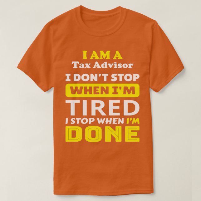 Camiseta Asesor de impuestos 13 (Diseño del anverso)