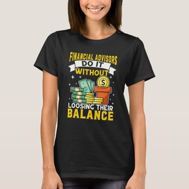 Camiseta Asesor Financiero Sin Perder el Equilibrio (Anverso)