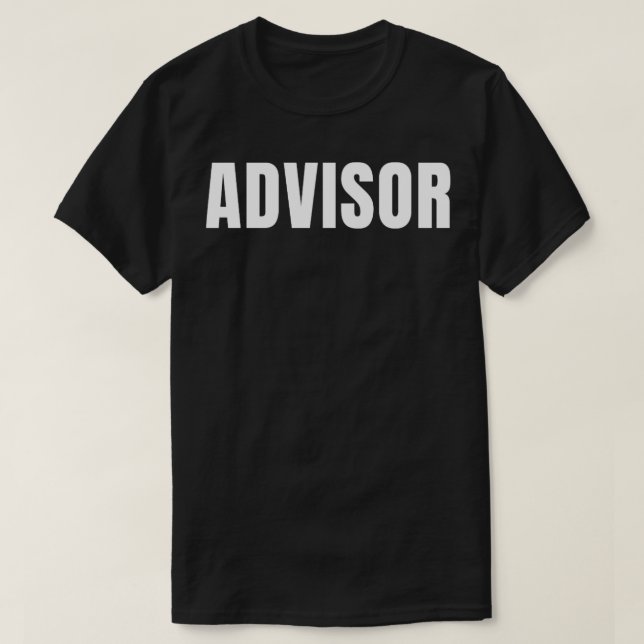 Camiseta Asesor Funny Job Title Profesora Cumpleaños Regalo (Diseño del anverso)