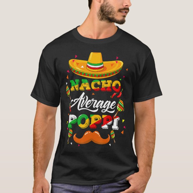 Camiseta Asesor Promedio De Poppi Nacho Cinco De Mayo Funny (Anverso)