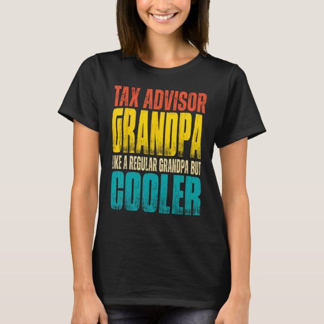 Camiseta Asesora de impuestos de hombres abuelo como abuelo (Anverso)
