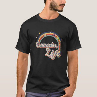 Camiseta Asesora de la Vintage Life Squad Rainbow de vuelta