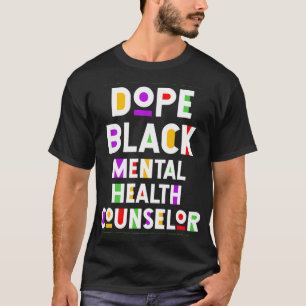 Camiseta Asesora de Salud Mental Negra - Trabajo afroameric