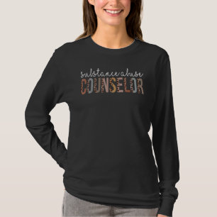 Camiseta Asesora en Abuso de Sustancias Apreciada Por Leopa