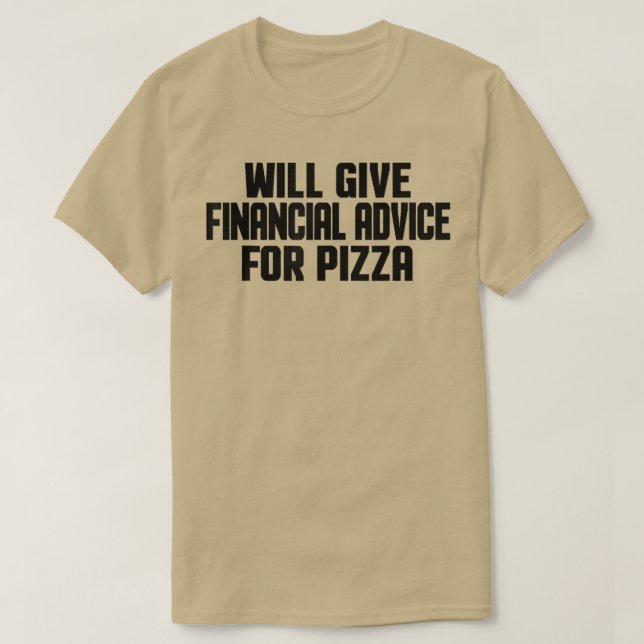Camiseta Asesoramiento Financiero Funny (Diseño del anverso)