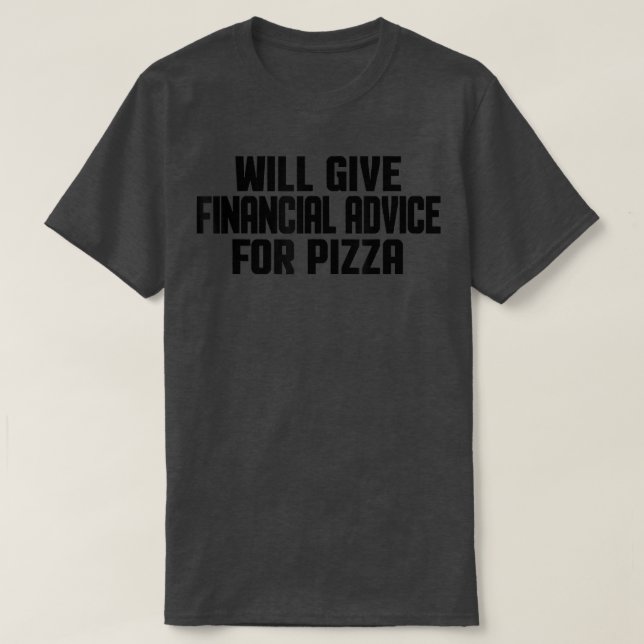 Camiseta Asesoramiento Financiero Funny (Diseño del anverso)