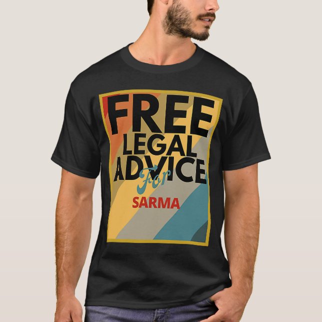 Camiseta Asesoramiento legal gratuito para Sarma para aboga (Anverso)