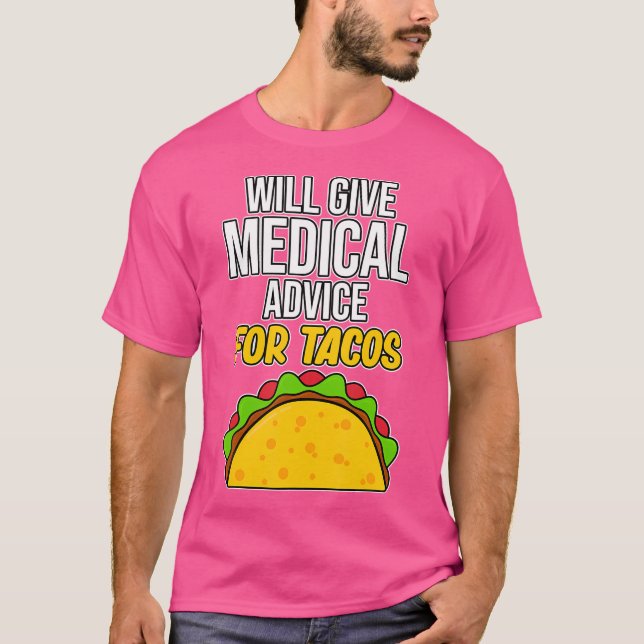Camiseta Asesoramiento Médico Para Estudiantes De Tacos Med (Anverso)