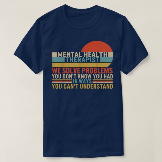 Camiseta Asesoramiento terapéutico en salud mental resuelve (Diseño del anverso)