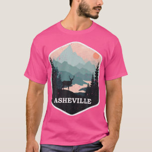 Camiseta Aseville Carolina Del Norte Montañas Nc Retro Send
