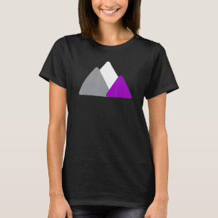 Camiseta Asexua del orgullo sexual Montaña Minimalista Ace