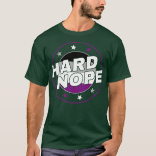 Camiseta Asexual Ace Hard Nope Funny LGBT