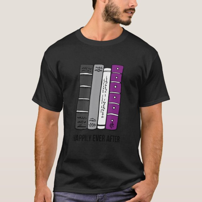 Camiseta Asexual Bookworm Ace Pride Book Lover Proud Asexua (Anverso)