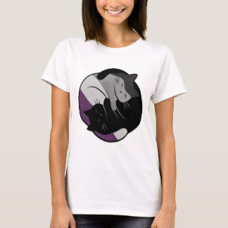 Camiseta Asexual Eternal Yin Yang Cat