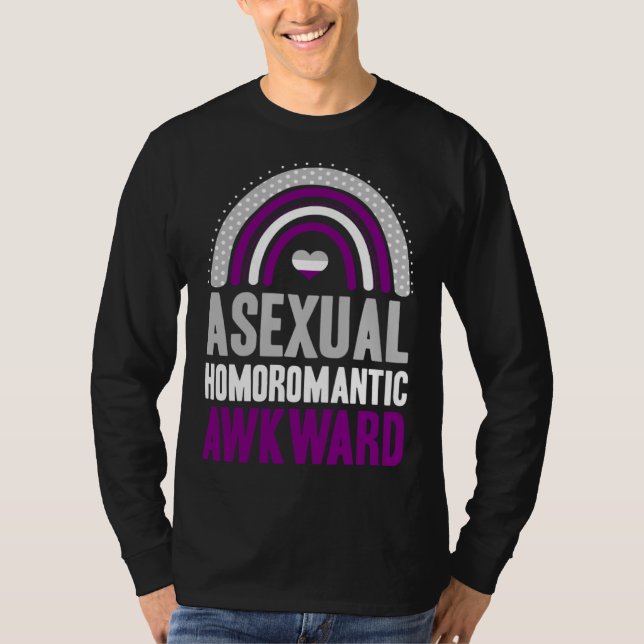 Camiseta Asexual Homoromantic Awkward Asexual Pride Bohemia (Anverso)