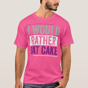 Camiseta Asexual Preferiría Comer Orgullo Asexual De Pastel