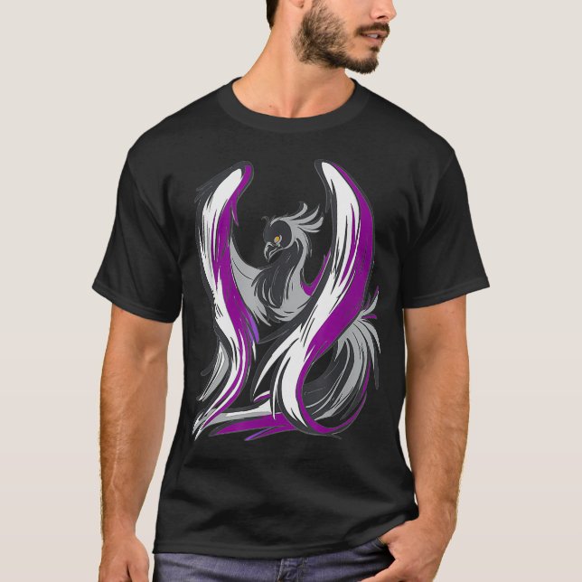 Camiseta Asexual Pride Flag Design Support Asexuality LGBTQ (Anverso)