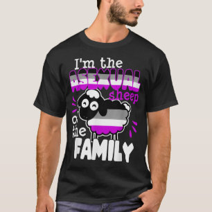 Camiseta Asexual Sheep of The Family Funny Pride Flag LGBTQ