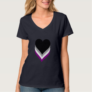 Camiseta Asexualidad corazones de orgullo T-Shirt
