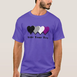 Camiseta Asexualidad corazones de orgullo T-Shirt