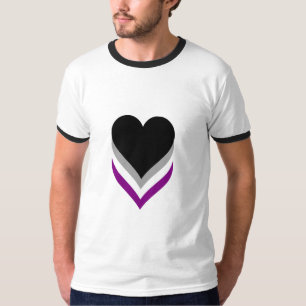 Camiseta Asexualidad corazones de orgullo T-Shirt