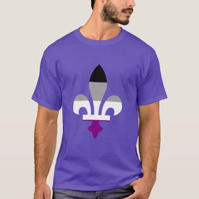 Camiseta Asexualidad orgullo fleur-de-lis T-Shirt (Anverso)