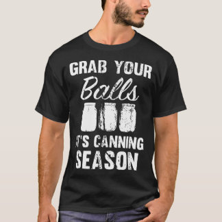 Camiseta asga sus bolas que está conservando los tarros de