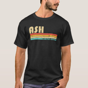 Camiseta ASH Apellido Funny Retro Vintage 80S 90S Cumpleaño