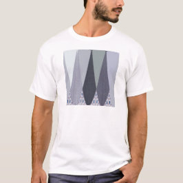 Camiseta Ash Gray Chevron Dots Art Print
