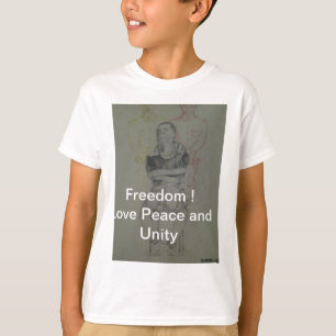 Camiseta Ash Gray: Libertad, paz y unidad encantadoras