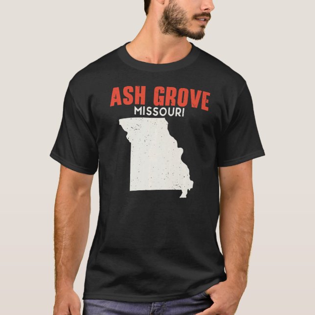 Camiseta Ash Grove Missouri Estados Unidos de América Viaje (Anverso)