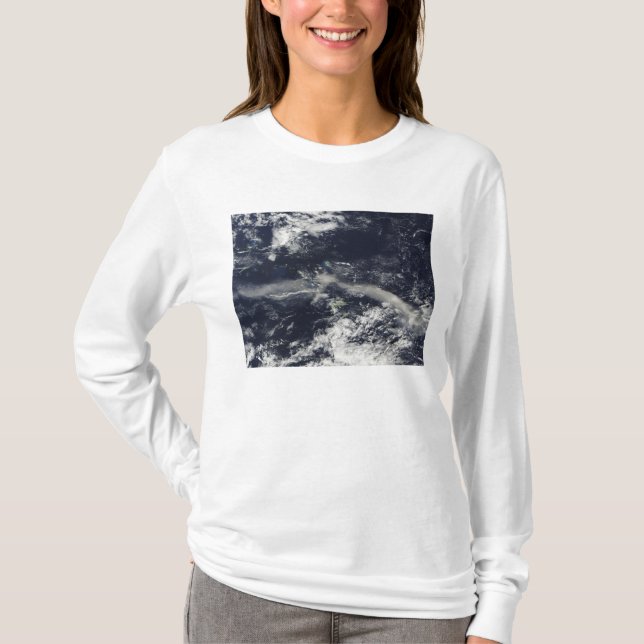 Camiseta Ash Plume de Soufriere Hills, Montserrat (Anverso)