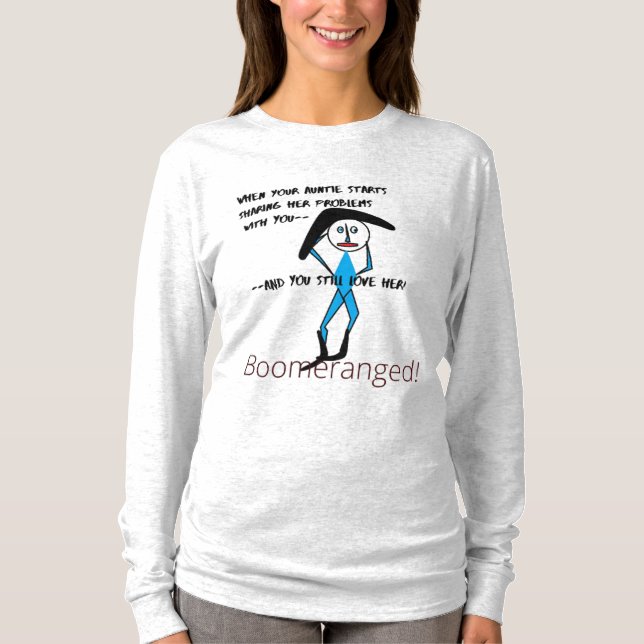 Camiseta Ash Tía Love Long Sleeve Boomeranged (Anverso)