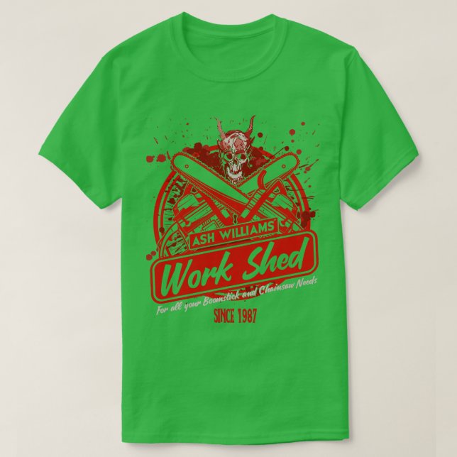 Camiseta Ash Williams Work Shed (Diseño del anverso)