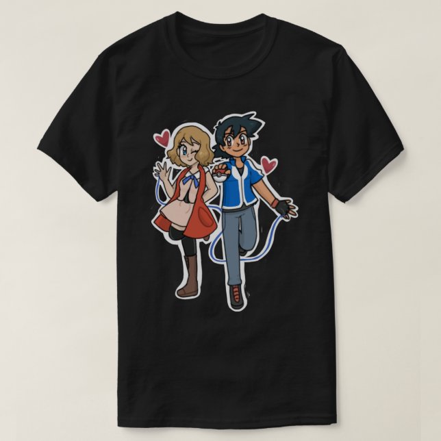 Camiseta Ash y Serena - Amourship .png (Diseño del anverso)