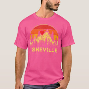 Camiseta Asheville Carolina del Norte Nc Montañas Retro Sen