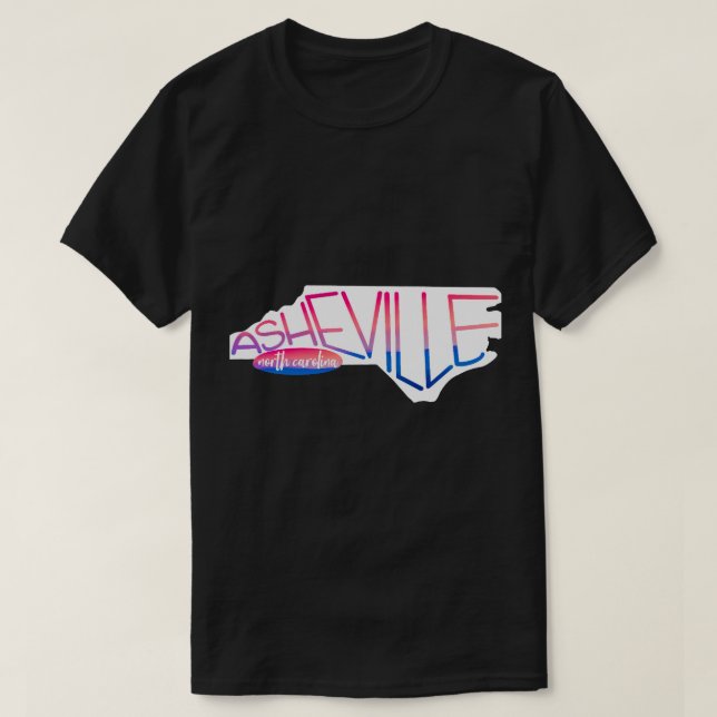 Camiseta Asheville, NC (Diseño del anverso)