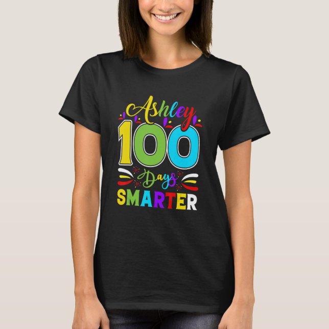 Camiseta Ashley 100 Days Smarte  Student Teacher (Anverso)