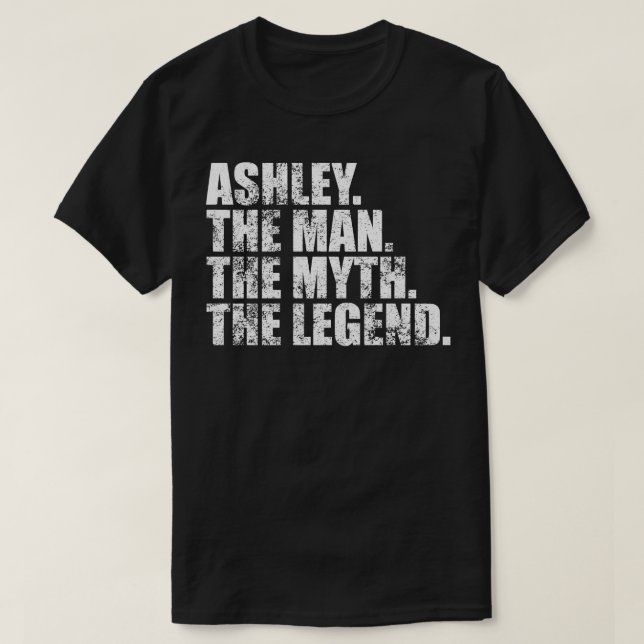 Camiseta Ashley apellido Ashley apellido Ashley apellido As (Diseño del anverso)