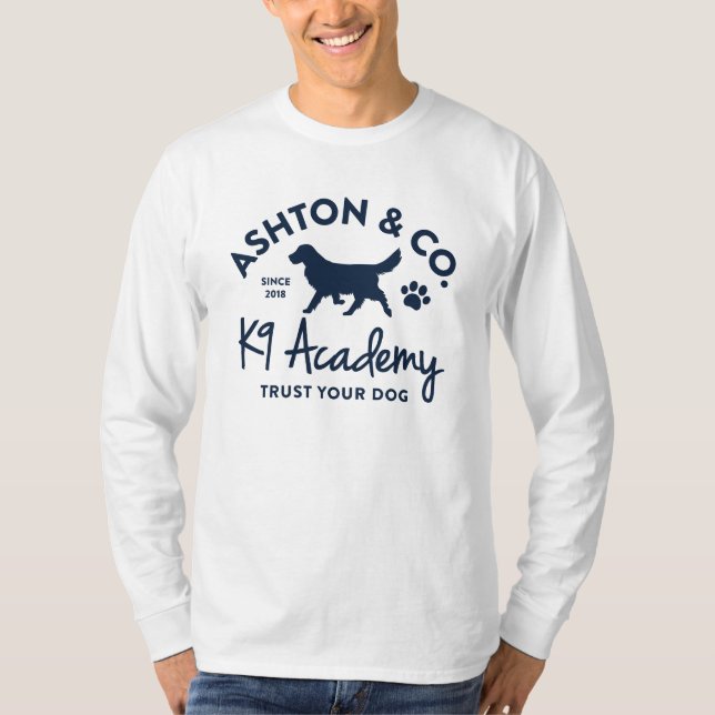 Camiseta Ashton & Co. K9 Academy 1c Long Sleeve (Anverso)