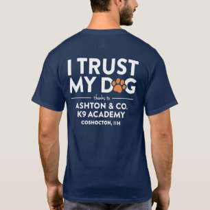 Camiseta Ashton & Co. K9 Academy Confío en mi perro Navy