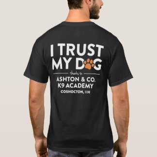 Camiseta Ashton & Co. K9 Academy Confío en mi perro Negro