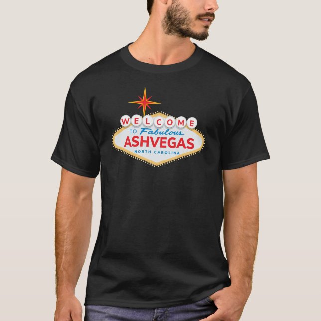 Camiseta Ashvegas (Asheville, Carolina del Norte) (Anverso)